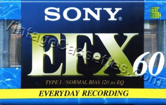 Sony SONY EF-X Type I South American Market 1995–96 Type I Cassette Tape