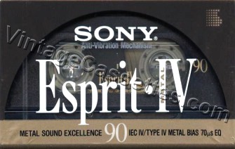 Sony SONY Esprit IV 1992–94 Type IV Cassette Tape