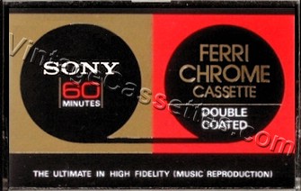 Sony SONY Ferri Chrome 60 1972–75 Type III Cassette Tape