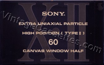 Sony SONY XII 1991 Type II Cassette Tape