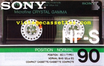 Sony SONY HF-S 1986–87 Type I Cassette Tape