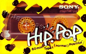 Sony SONY HIP-POP Type I YELLOW Version 1988 Type I Cassette Tape