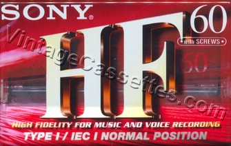 Sony SONY HF Type I South American Market? 1999–01 Type I Cassette Tape