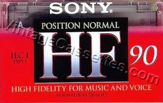 Sony SONY HF 1996–97 Type I Cassette Tape