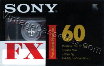 Sony SONY FX I 1995–96 Type I Cassette Tape