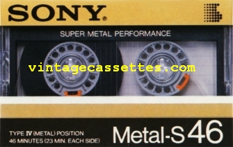 Sony SONY METAL-S 1985 Type IV Cassette Tape