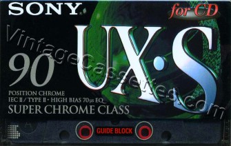 Sony SONY UX-S 1995–96 Type II Cassette Tape