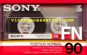 Sony SONY FN Type I Budget Tape 1986–87 Type I Cassette Tape
