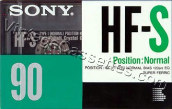 Sony SONY HF-S 1990–92 Type I Cassette Tape