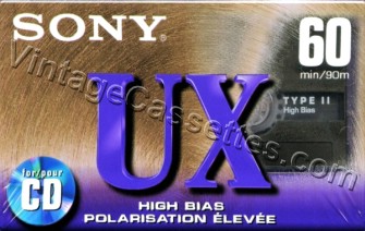 Sony SONY UX 1995–96 Type II Cassette Tape