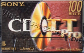 Sony SONY CD-IT PRO 1995–96 Type II Cassette Tape