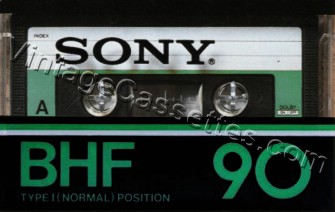 Sony SONY BHF 1978–81 Type I Cassette Tape