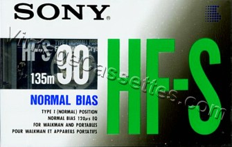Sony SONY HF-S 1990–92 Type I Cassette Tape