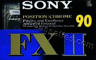 Sony SONY FX II 1996–97 Type II Cassette Tape