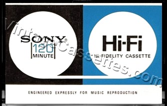 Sony SONY HiFi 120 1968–71 Type I Cassette Tape
