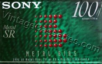 Sony SONY METAL-SR Type IV  1996–97 Type IV Cassette Tape