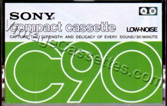 Sony SONY Low-Noise 90 Type I 1973–77 Type I Cassette Tape