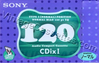 Sony SONY Cdix I 1999 Type I Cassette Tape