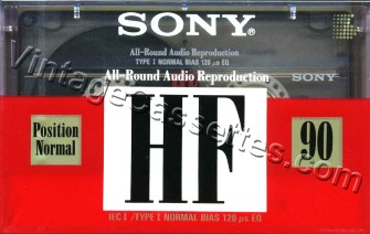 Sony SONY HF 1992–94 Type I Cassette Tape