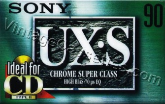 Sony SONY UX-S Type II Alternative version 1999–01 Type II Cassette Tape