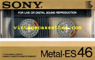 Sony SONY METAL-ES Type IV 1985 Type IV Cassette Tape