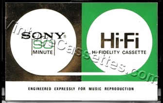 Sony SONY HF 60 1968–71 Type I Cassette Tape