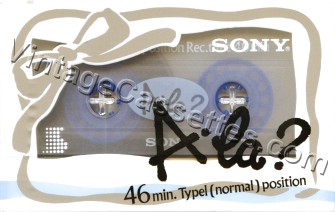 Sony SONY A-LA Type I BLUE Version 1988–89 Type I Cassette Tape