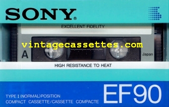 Sony SONY EF Type I 1985 Type I Cassette Tape