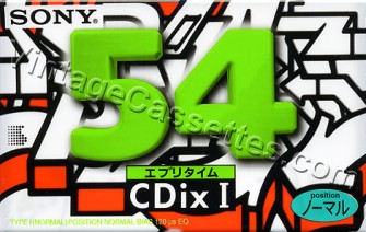 Sony SONY Cdix I 1995 Type I Cassette Tape