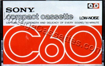 Sony SONY Low-Noise 60 Type I 1973–77 Type I Cassette Tape