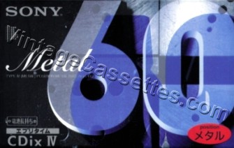 Sony SONY Cdix IV 1996 Type IV Cassette Tape
