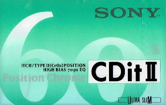 Sony Sony CDit II 1997–98 Type II Cassette Tape