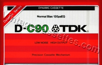 TDK TDK D 1979–81 Type I Cassette Tape