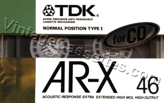 TDK TDK AR-X 1987–88 Type I Cassette Tape