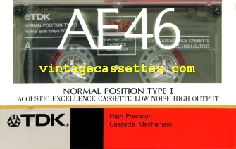 TDK TDK AE "K" 1990–91 Type I Cassette Tape