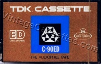 TDK TDK ED c-90 Type I 1972–73 Type I Cassette Tape