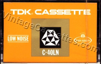 TDK TDK LN c-40 Type I 1972–73 Type I Cassette Tape