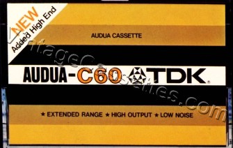 TDK TDK AUDUA 1974–75 Type I Cassette Tape