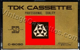 TDK TDK SD c-60 1970–71 Type I Cassette Tape