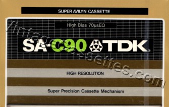 TDK TDK SA 1979–81 Type II Cassette Tape