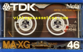 TDK TDK MA-XG 1985–86 Type IV Cassette Tape