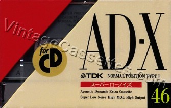 TDK TDK AD-X "M" 1990 Type I Cassette Tape
