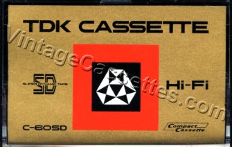 TDK TDK SD c-60 1970–71 Type I Cassette Tape