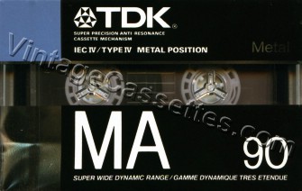 TDK TDK MA 1988 Type IV Cassette Tape