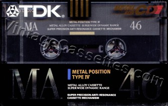 TDK TDK MA "M" 1990–91 Type II Cassette Tape