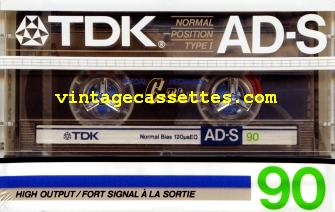 TDK TDK AD-S 1985–86 Type I Cassette Tape