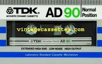 TDK TDK AD Type I 1982–84 Type I Cassette Tape