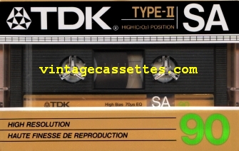 TDK TDK SA 1987 Type II Cassette Tape