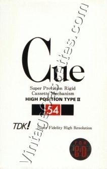 TDK TDK CUE WHITE Type II SF tape inside 1989 Type II Cassette Tape