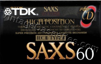 TDK TDK SA-XS "EB" 1995–97 Type II Cassette Tape
